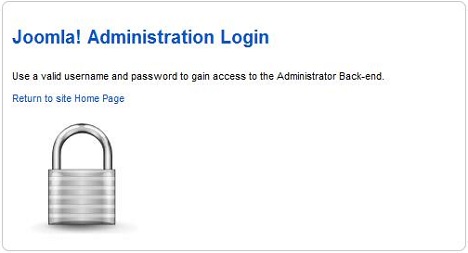 Joomla admin login without the form